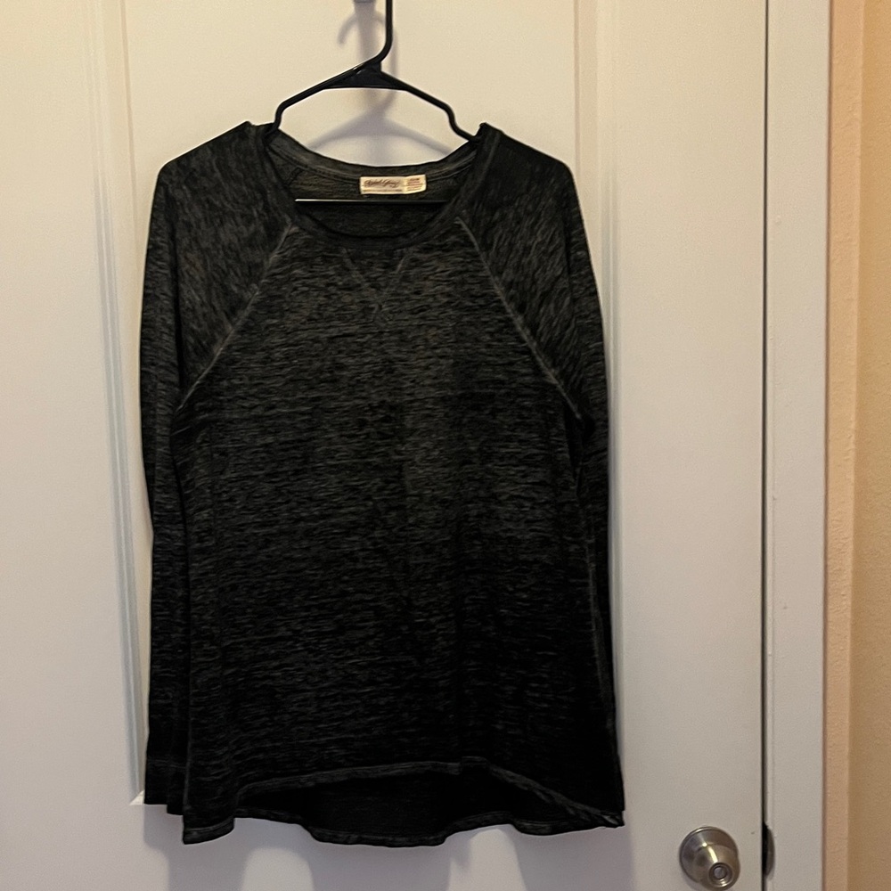 Faded Glory Charcoal Heather Long Sleeve Shirt